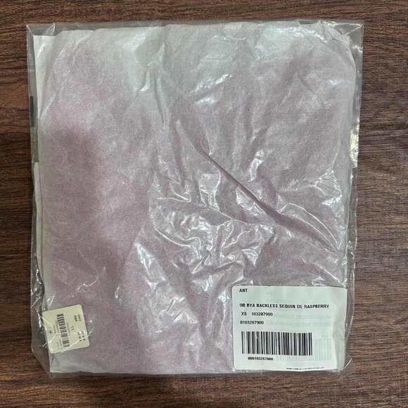 Anthropologie Sequin Lace Backless PInk Crop Top Size: XS - Picture 10 of 10